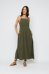 Marilyn-Eyelet Trim Sun Dress